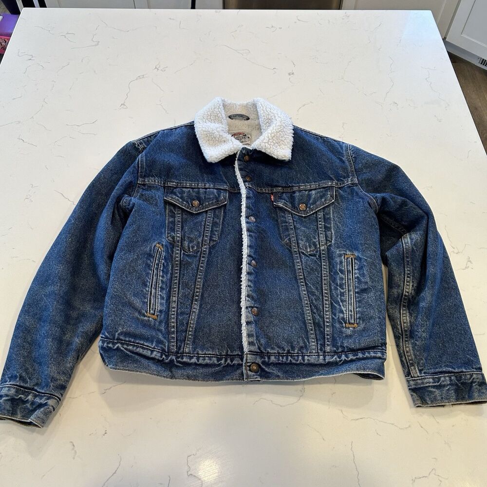 vintage‎ levis sherpa jacket usa